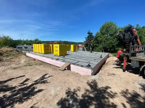 Výstavba rodinného domu v obci Holšiny